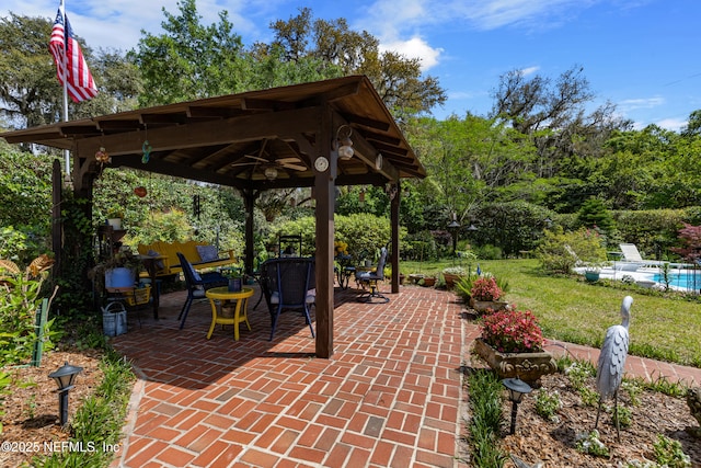 50 SE Forest St, Keystone Heights, FL 32656 - view of patio with a gazebo