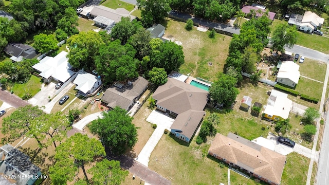 aerial view featuring a residential view