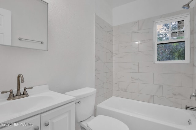 1354 Crestwood St, Jacksonville, FL 32208 - full bathroom featuring vanity, shower / bathing tub combination, and toilet