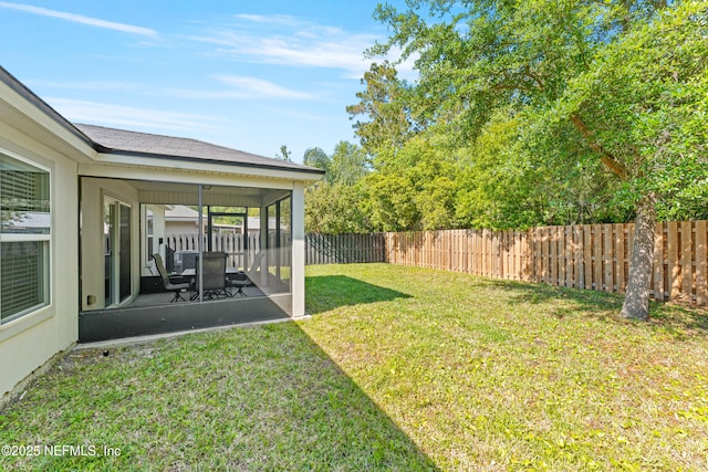 116 Timberwood Dr, Saint Augustine, FL 32084 - view of yard with a sunroom and a patio area