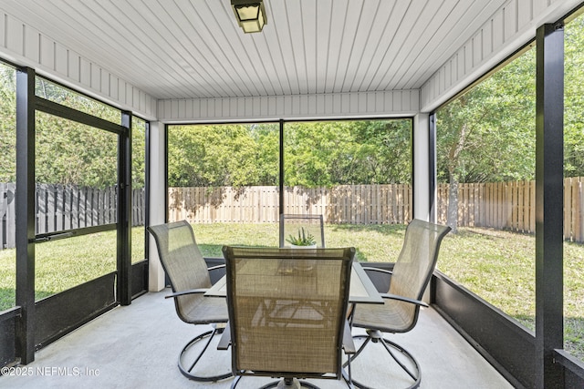 116 Timberwood Dr, Saint Augustine, FL 32084 - sunroom / solarium featuring outdoor dining space