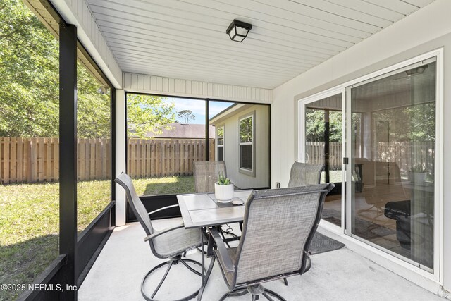 116 Timberwood Dr, Saint Augustine, FL 32084 - sunroom / solarium with outdoor dining area