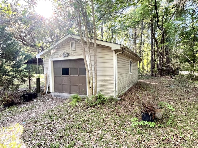 510 W Hillsborough Ave, Florahome, FL 32140 - view of detached garage
