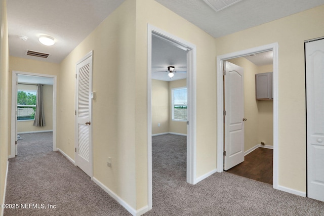 2351 Oak Stream Dr, Green Cove Springs, FL 32043 - hall with visible vents, baseboards, and carpet