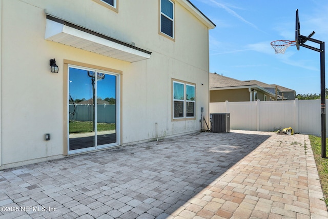 2351 Oak Stream Dr, Green Cove Springs, FL 32043 - view of patio with central AC and fence