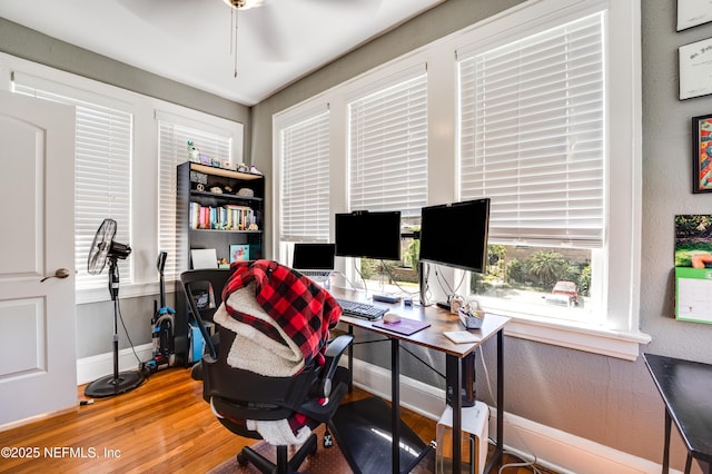 2649 Dellwood Ave, Jacksonville, FL 32204 - office featuring baseboards and wood finished floors