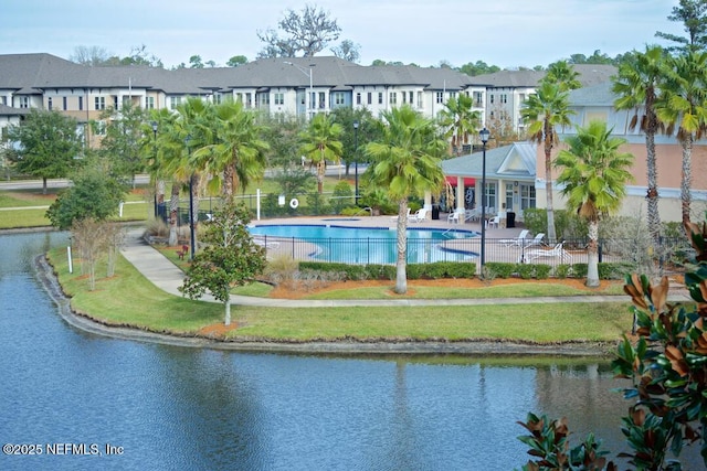 8235 Lobster Bay Ct Unit 305, Jacksonville, FL 32256 - birds eye view of property with a water view and a residential view