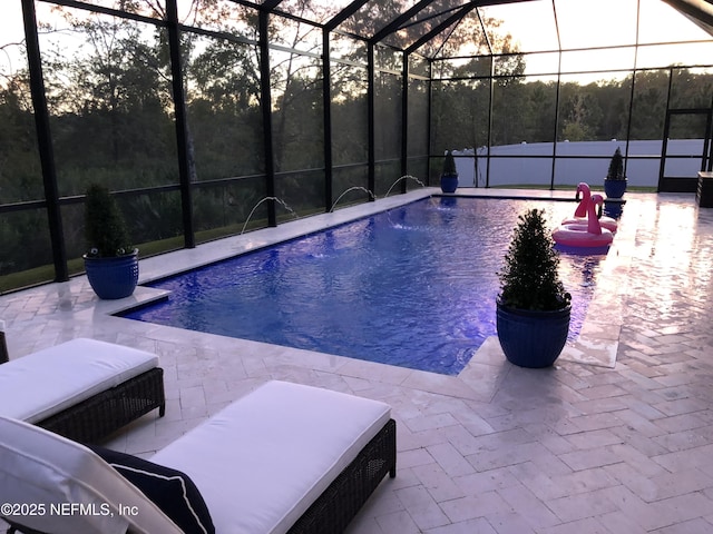 263 Broadleaf Ln, Saint Johns, FL 32259 - outdoor pool featuring a lanai and a patio area