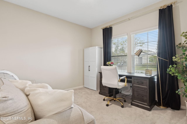 75743 Spoonbill Ln, Yulee, FL 32097 - office with baseboards and light carpet