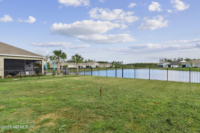 75743 Spoonbill Ln, Yulee, FL 32097 - view of yard featuring a residential view, fence, and a water view