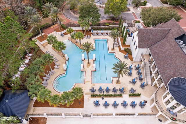 birds eye view of property