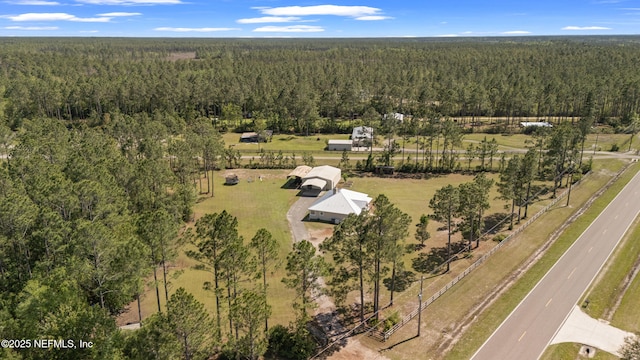 12531 County Road 121, Bryceville, FL 32009 - aerial view with a wooded view