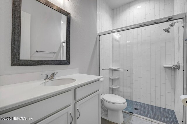 145 Bridgeton St, Saint Johns, FL 32259 - bathroom with toilet, a stall shower, and vanity