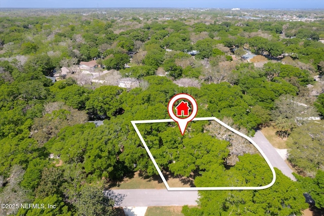 aerial view with a view of trees