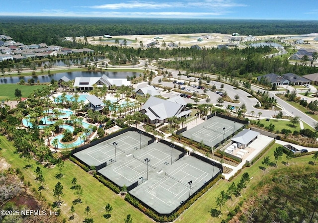 112 Bluffton Ct, Saint Augustine, FL 32092 - drone / aerial view featuring a water view and a residential view