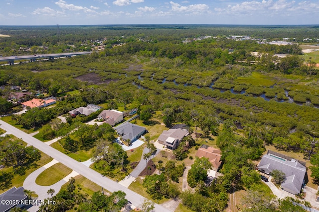 355 Lambert Ave, Flagler Beach, FL 32136 - aerial view featuring a wooded view