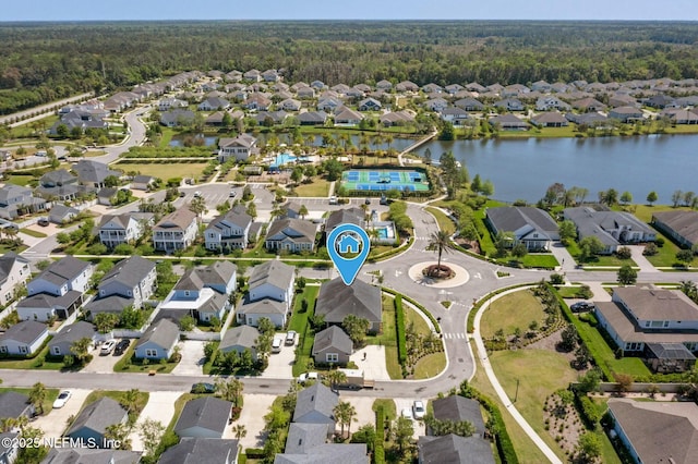 114 Fremont Ave, Saint Augustine, FL 32095 - birds eye view of property featuring a residential view and a water view