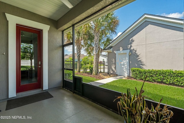 114 Fremont Ave, Saint Augustine, FL 32095 - view of unfurnished sunroom
