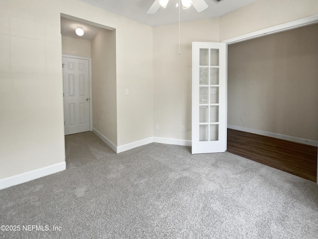1825 Lago Del Sur Dr, Middleburg, FL 32068 - carpeted spare room with ceiling fan and baseboards