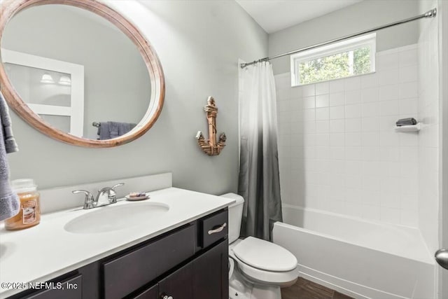 489 Citrus Ridge Dr, Ponte Vedra, FL 32081 - full bathroom featuring toilet, shower / tub combo with curtain, and vanity