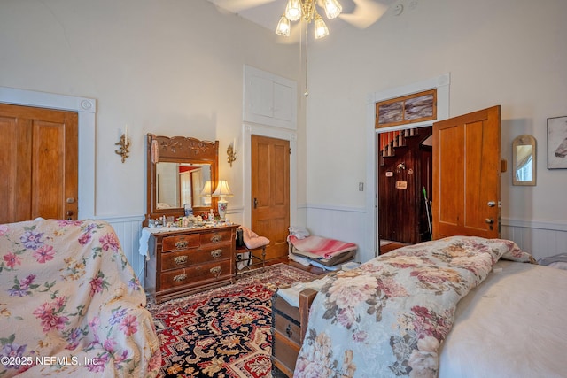 627 Emmett St, Palatka, FL 32177 - bedroom with wainscoting