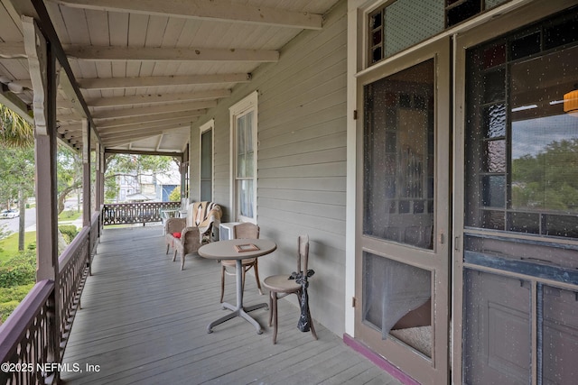 627 Emmett St, Palatka, FL 32177 - deck featuring a porch
