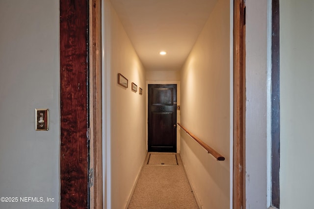 627 Emmett St, Palatka, FL 32177 - corridor featuring baseboards and carpet flooring