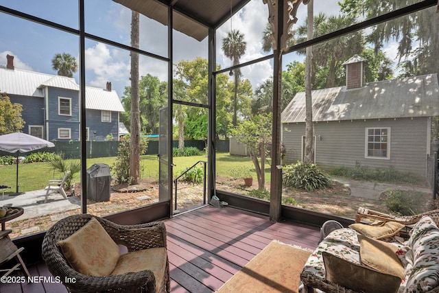 627 Emmett St, Palatka, FL 32177 - view of sunroom / solarium