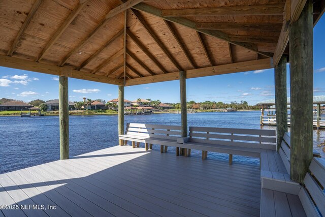 8 Island Estates Pkwy, Palm Coast, FL 32137 - view of dock featuring a water view