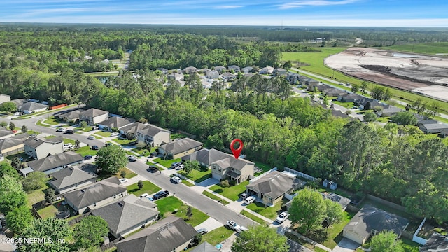 3699 Summit Oaks Dr, Green Cove Springs, FL 32043 - birds eye view of property featuring a forest view and a residential view