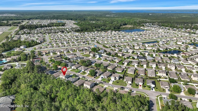 3699 Summit Oaks Dr, Green Cove Springs, FL 32043 - aerial view featuring a water view and a residential view