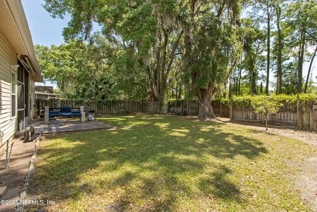 4440 Summer Haven Blvd S, Jacksonville, FL 32258 - view of yard with a patio and a fenced backyard