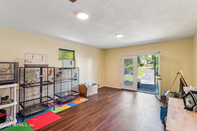 5822 Silver Sands Cir, Keystone Heights, FL 32656 - rec room with baseboards and wood finished floors