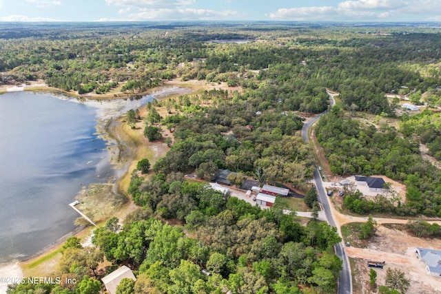 5822 Silver Sands Cir, Keystone Heights, FL 32656 - aerial view with a forest view and a water view