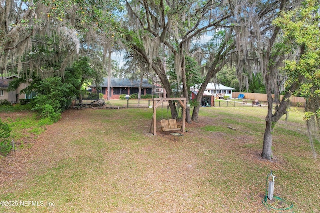 5822 Silver Sands Cir, Keystone Heights, FL 32656 - view of yard featuring fence