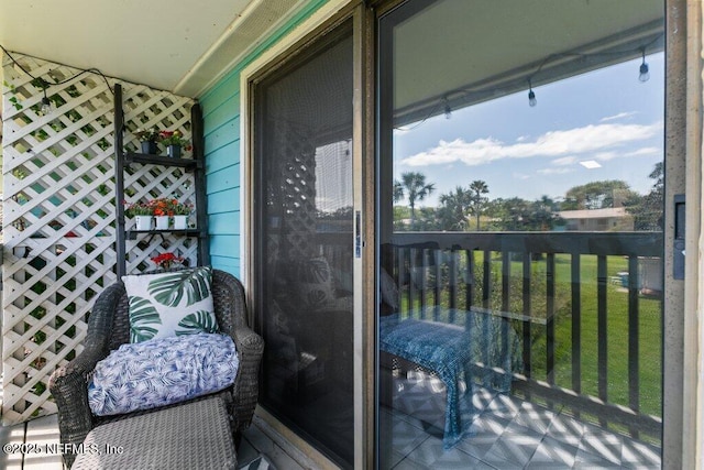 view of balcony