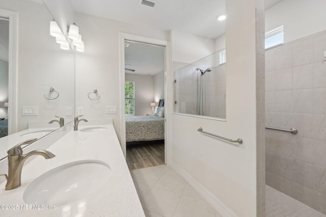 83 Woodgate Dr, Ponte Vedra, FL 32081 - full bath featuring a sink, walk in shower, and connected bathroom