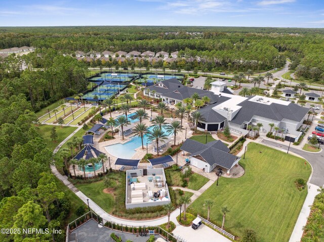 83 Woodgate Dr, Ponte Vedra, FL 32081 - birds eye view of property featuring a forest view