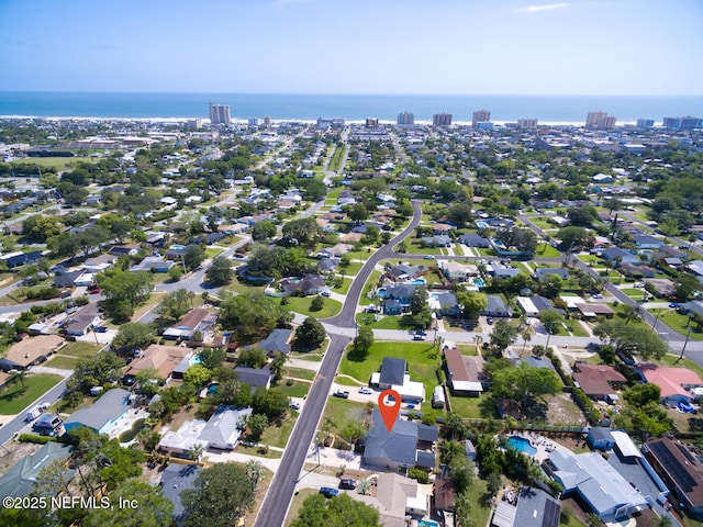 1018 14th Ave N, Jacksonville Beach, FL 32250 - birds eye view of property with a water view