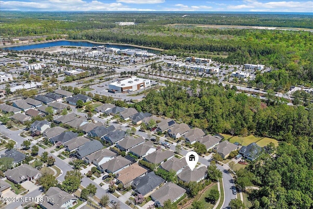225 Garden Wood Dr, Ponte Vedra, FL 32081 - birds eye view of property featuring a water view and a forest view