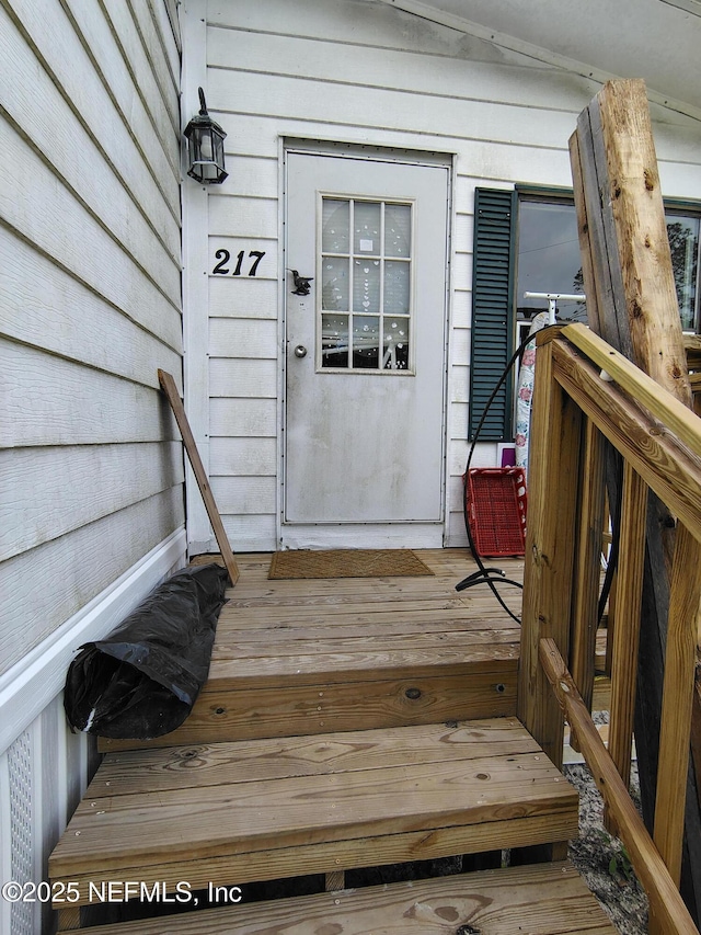 view of entrance to property