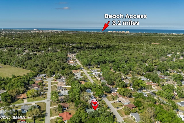 9 Blare Dr, Palm Coast, FL 32137 - bird's eye view featuring a forest view and a water view
