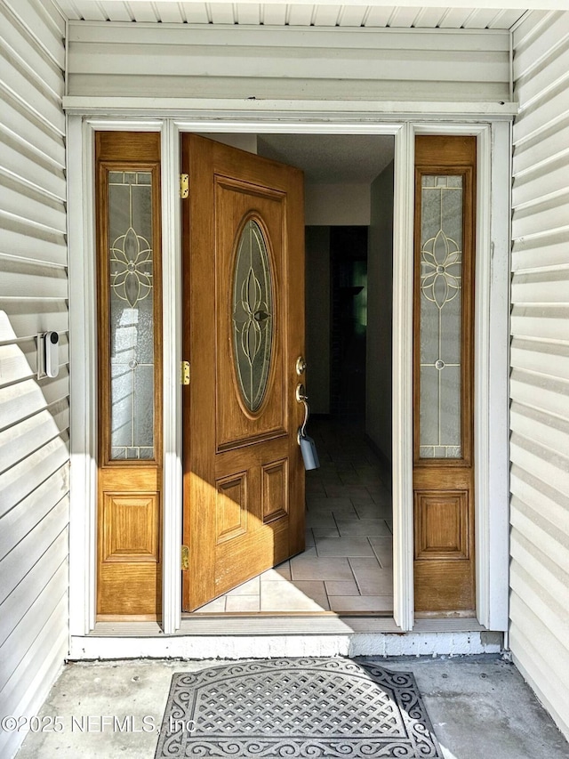 view of exterior entry