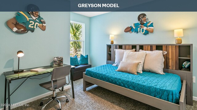 9926 Wyndbrook Ter, Jacksonville, FL 32210 - carpeted bedroom featuring baseboards