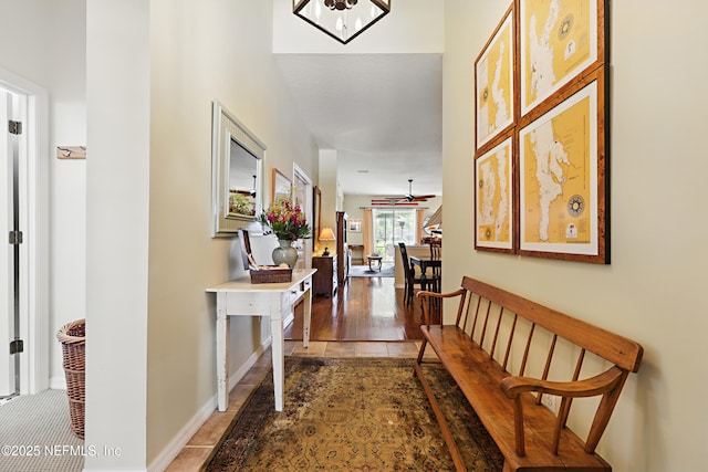 708 El Vergel Ln, Saint Augustine, FL 32080 - hallway featuring baseboards