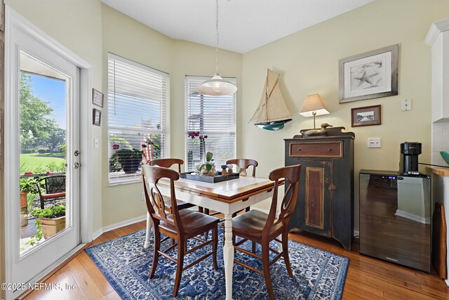 708 El Vergel Ln, Saint Augustine, FL 32080 - dining space featuring plenty of natural light, hardwood / wood-style flooring, and baseboards