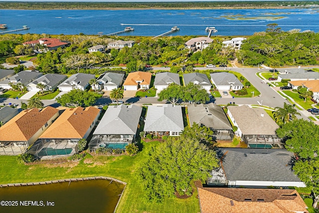 708 El Vergel Ln, Saint Augustine, FL 32080 - drone / aerial view with a residential view and a water view
