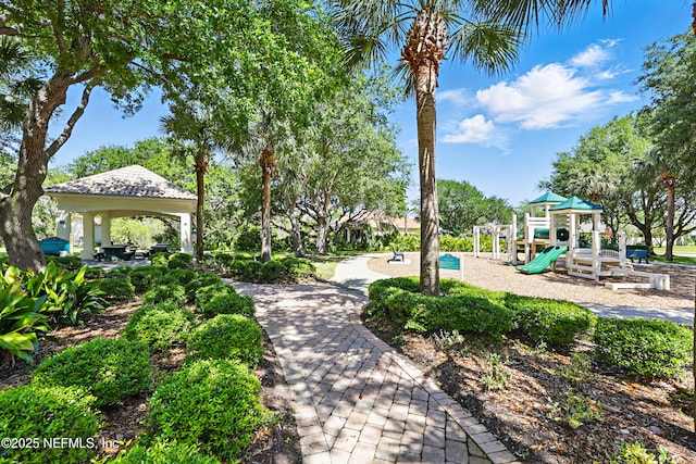 708 El Vergel Ln, Saint Augustine, FL 32080 - view of community with a gazebo and playground community