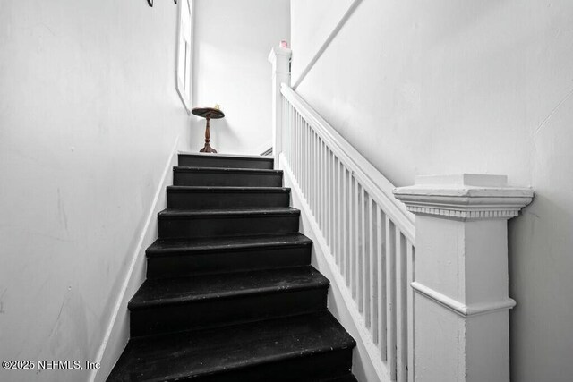 view of stairway