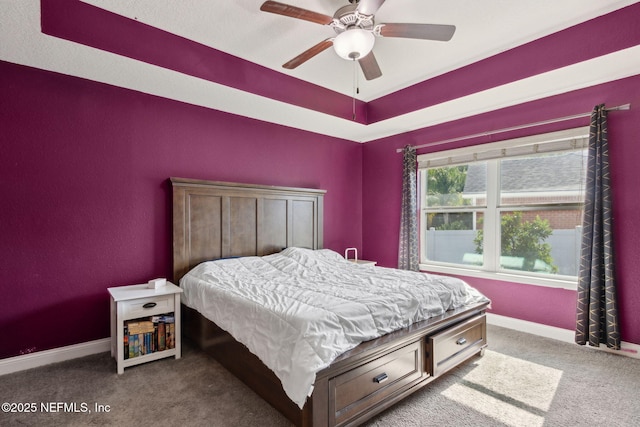 11975 Smith Pointe Ct, Jacksonville, FL 32218 - carpeted bedroom featuring ceiling fan and baseboards